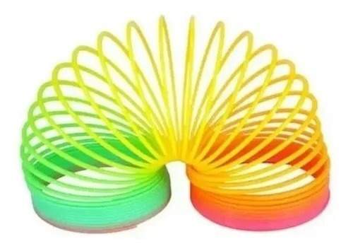 Resorte Mágico Slinky Multicolor Rainbow Saltarin Full X10