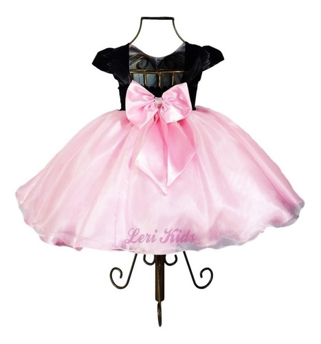 Imagem 2 de 2 de Vestido Luxo Infantil Mundo Bita Circo Rosa Festa
