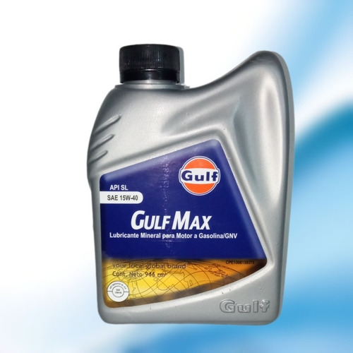 Gulf Max 15w-40 Api Sl Lubricante Mineralmotor A Gasolina 