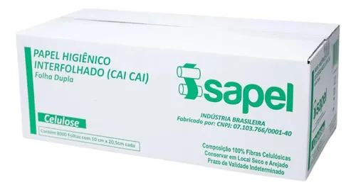 comprar Papel Higienico Interfolhado Cai Cai Fu002F Dupla Cu002F8000F Isapel