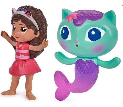 Gabby's Doll House Set De 2 Figuras Flotantes Gabby & Mercat