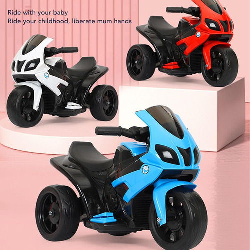 Motocicleta Infantil Recargable 6v Con Luces Y Sonido Niños
