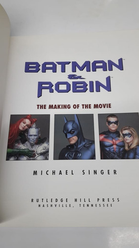 Batman Y Robin- Making Of The Movie- Libro De La Pelicula