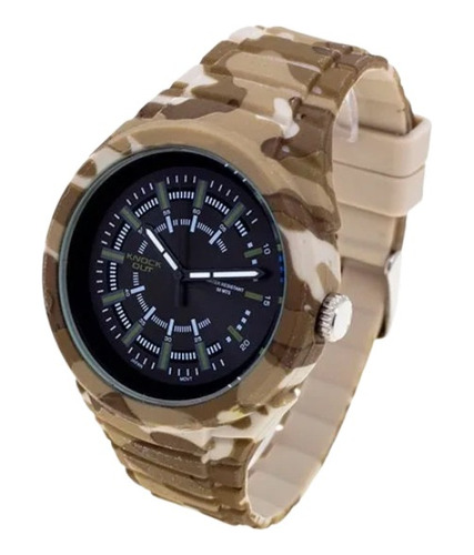 Reloj Knock Out Sumergible 8941 Camuflado Marron