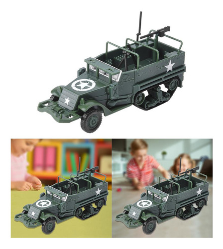 3 Modelo De Vehículo De Media Pista 1/72 Juguetes Modelo De