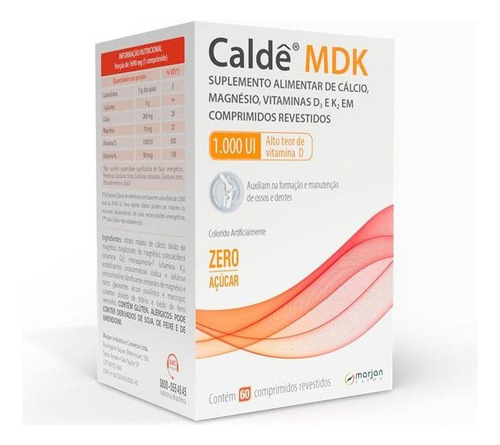 Calde Mdk 1000ui C 60 Comp Sabor Sem Sabor