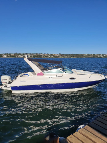 Lancha Focker 255 Cabinada Ano 2007 Motor Evinrude 200