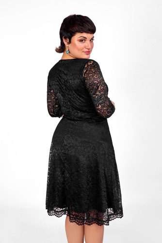 Imagen 3 de 5 de Preciosos Vestidos De Encaje Para Gorditas L, Xl, Xxl