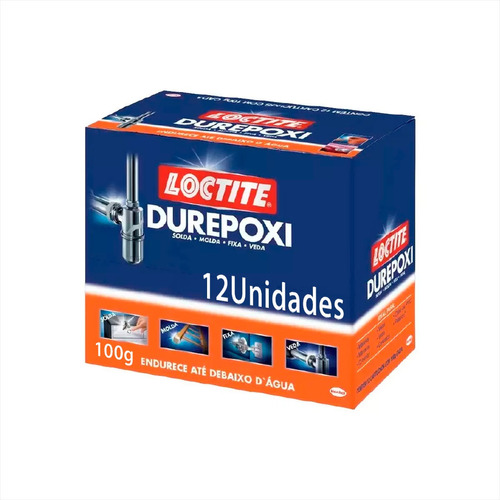 Kit 12 Durepoxi Cinza 100g Loctite