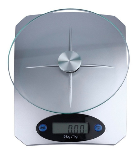 Imagen 2 de 10 de Bascula Digital De Cocina Base De Vidrio De 1 Gr A 5 Kilos