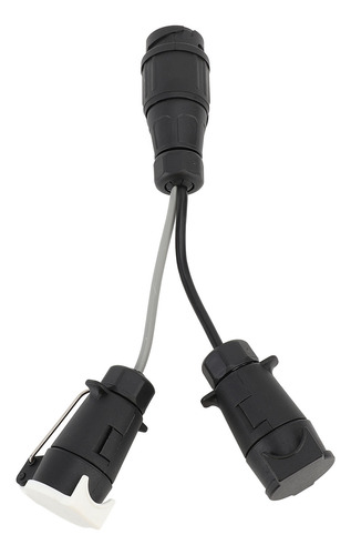 Adaptador De 13 A 7 Pines, Enchufe De Remolque Doble, 12 V,