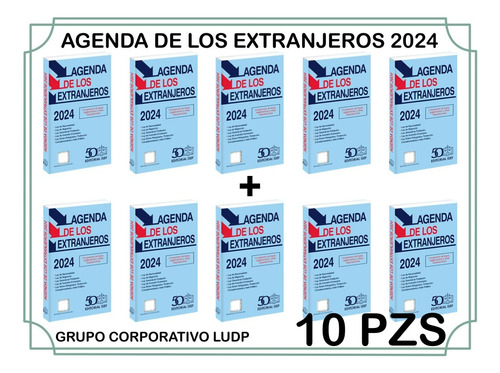 Agenda De Los Extranjeros 2024 (10 Piezas)