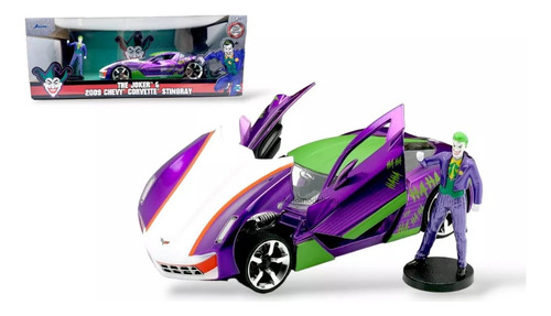 2009 Chevy Corvette Stringray The Joker Jada 1:24 C/figura