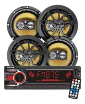 Comprar Kit Autoestéreo C-329 Más 4 Bocinas Pro-650 140 Watts Rms