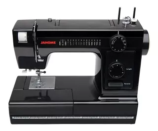 Máquina de coser recta Janome Black Edition HD-1000 portable negra 220V