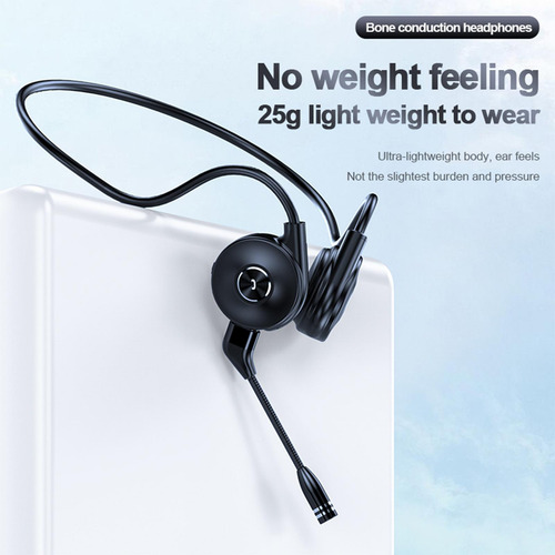 Auriculares De Conducción Ósea Con Micrófono Desmontable