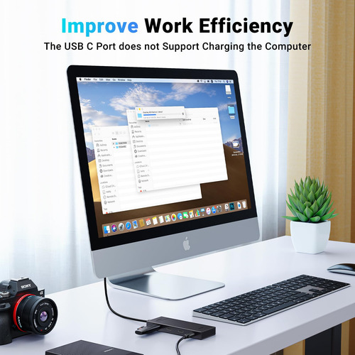 Adaptador Usb C Hub Ugreen 4 Em 1 Com 4 Usb-c 3.2 10gbps Par