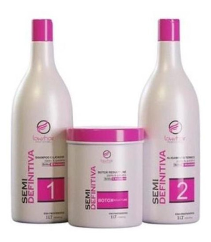 Kit Progressiva Semi Definitiva Lows Hair 1l + Botox 1kg