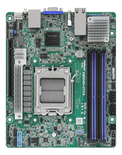 Asrock Back Deep Mini-itx Server Plotorboard Amd Ryzen 7000