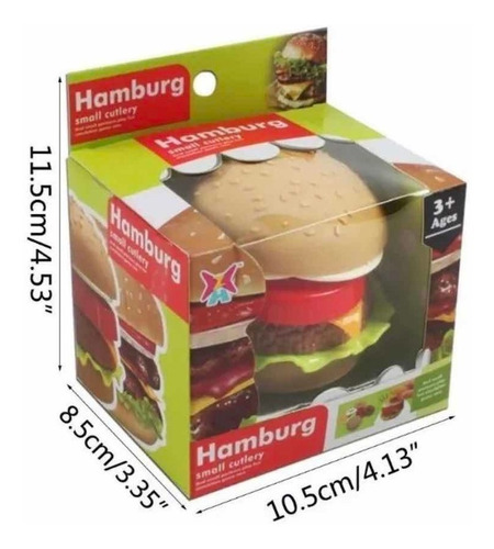 Hamburguesa Didáctica Encastre Juego