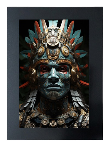 Cuadro De Dios Azteca Tlaloc Nuhualpilli # 19