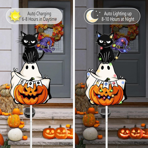 Decoraciones De Halloween Al Aire Libre Con Luces Solares