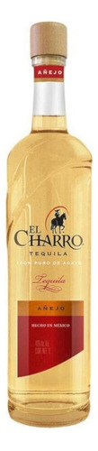 Paquete De 3 Tequila El Charro Añejo 100% 1 L