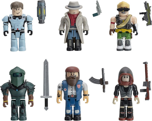 Paquete De Seis Figuras De Roblox Qclash Con Extra Virtual