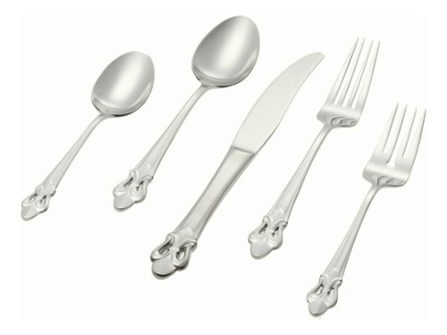 Ginkgo International Fleur De Lis 20-piece Stainless Steel