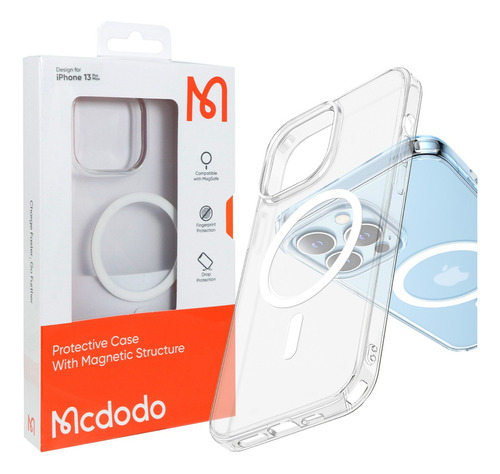 Funda Para iPhone 13 Pro Max Magsafe Magnética Mcdodo Color Transparente