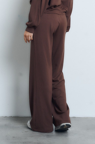 Pantalón Palazzo Mujer Maitry Jeans Wide Leg Terry Jogger