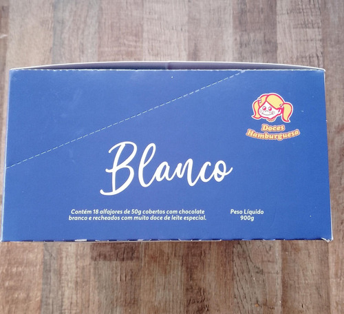 Alfajor Branco Recheio Doce De Leite Receita Uruguai Cx 18un