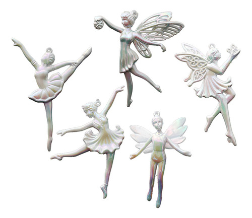 5 Piezas Colgante De Árbol De Navidad, Adorno De Bailarina