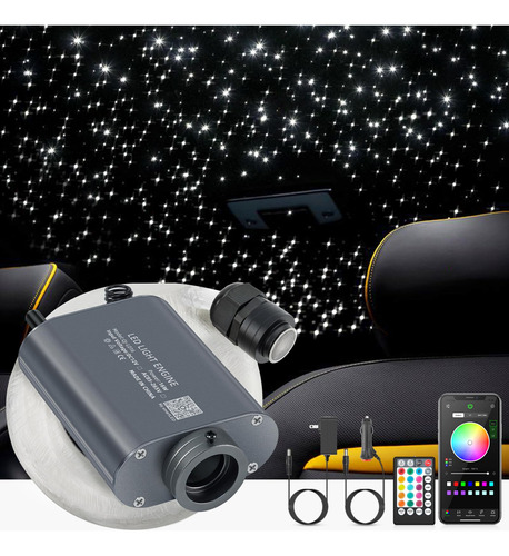 Sunkenet 16w Led Fiber Optic Lights Starlight Headliner Kit