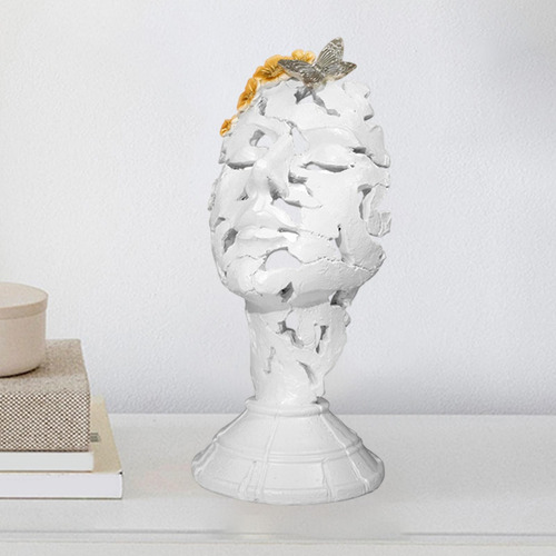 Art Woman Face Objects Figurine Thinker Statue Decoración