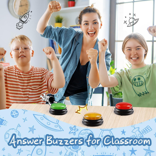 Iblessu Paquete De 4 Zumbadores Para Juegos De Trivia: Zumba