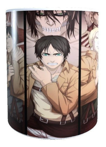 Taza Attack On Titan. Ataque Los Titanes Anime Alta Calidad