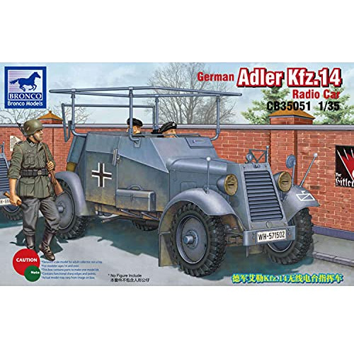 Alemán Adler Kfz.14 Radio De Coche Escala 1:35 Kit Modelo Mi