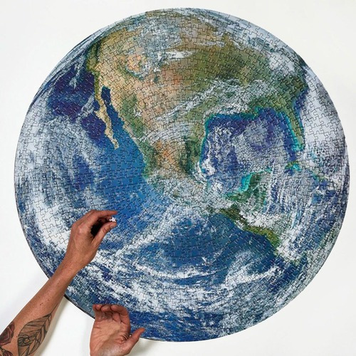 1000 Peças Circular Globe Puzzle