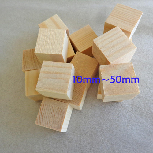 500 Piezas De Bloques De Madera De Bloques De 1cm