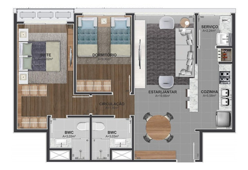 Imagem 14 de 22 de Apartamento À Venda No Bairro Centro - Florianópolis/sc - O-25241-41682
