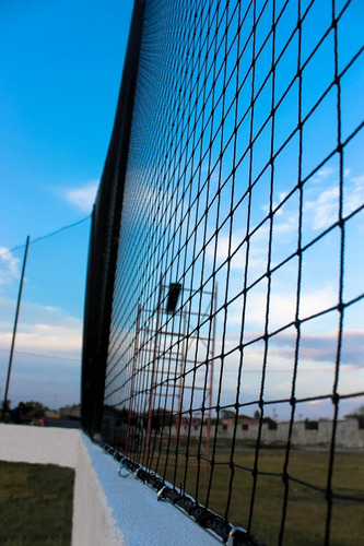 Red Portería Malla Deporte Perimetral 30x8m Cuadros 10x10 Cm