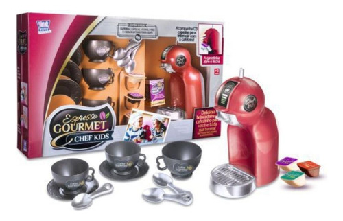 Cozinha Infantil Cafeteira Expresso Gourmet 14 Peças