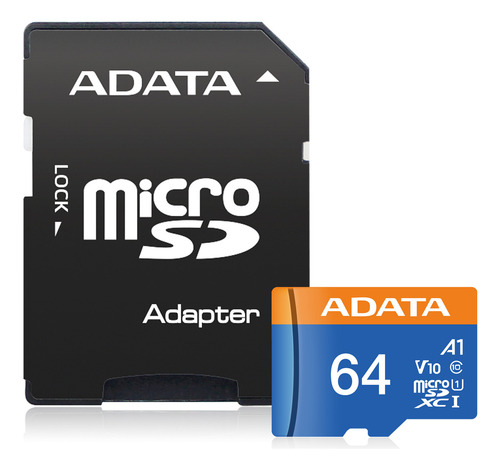 Tarjeta Microsd Adata Premier 64gb Uhs-i Con Adaptador Sd