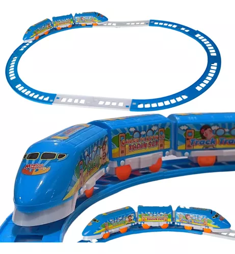 Trenzinho De Brinquedo Locomotiva Infantil Trem Elétrico