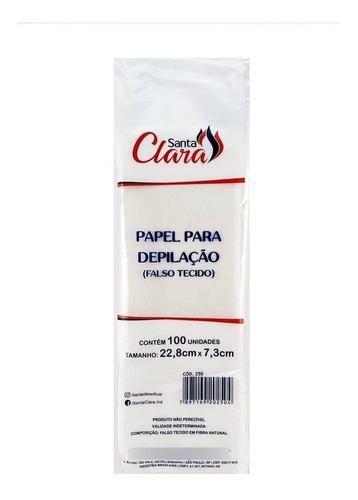 Papel Para Depilação Falso Tecido 100 Unidades