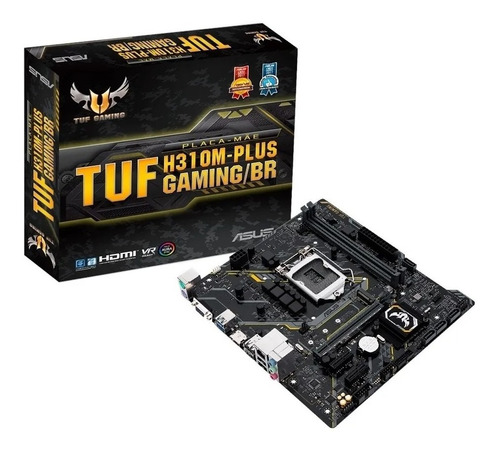 Placa-mãe Asus P/ Intel 1151 Tuf H310m-plus Gaming/br 2xddr4