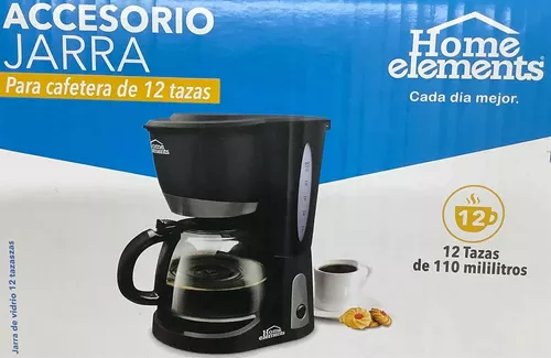 Cafetera 10 tazas jarra acero hom elements