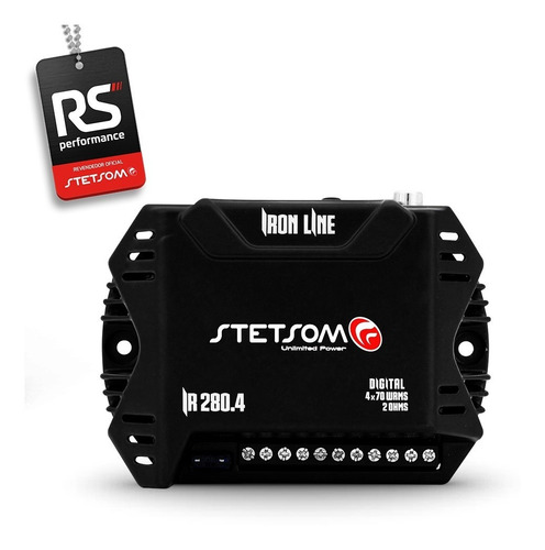 Imagem 3 de 6 de Módulo De Som Stetsom Ir280.3 280wrms 3 Canais 2 Ohms