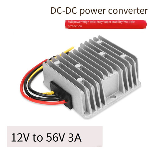 . Convertidor De Potencia De 12 V A 56 V Con Cable De